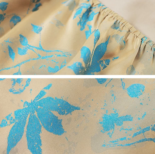 Women's 3-Piece Daily Hanfu Set Golden Glaze Tencel Blend Plus Size | HANFUBAO