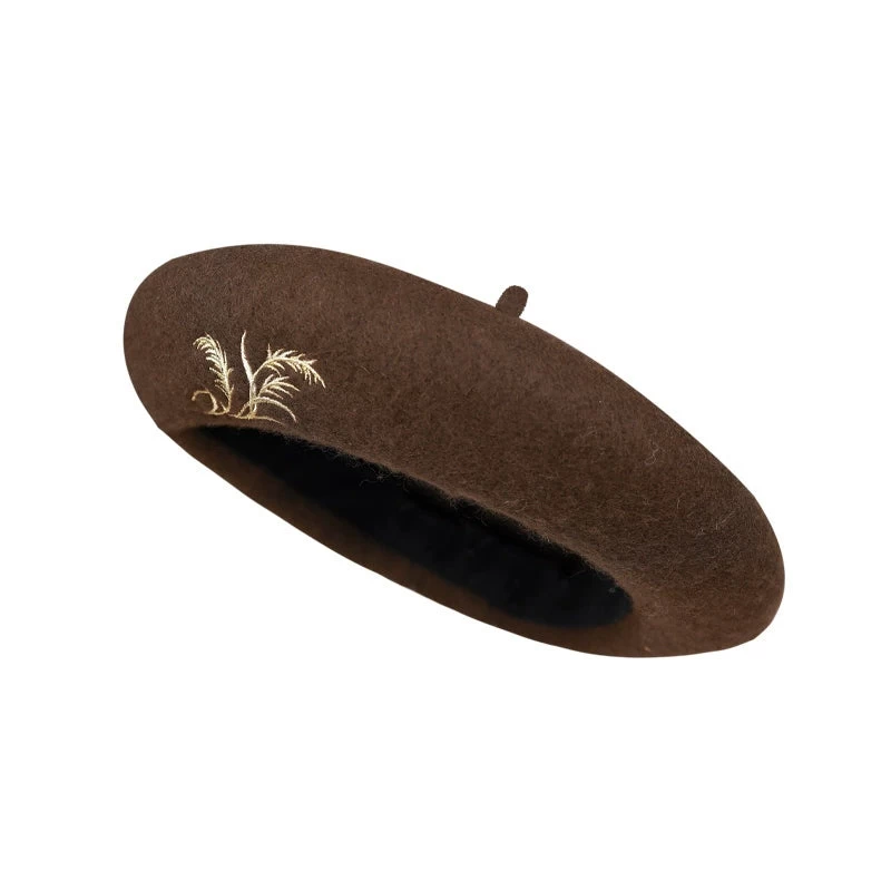 Unisex 6-Color Modern Wool Beret Hat for Daily Wear | HANFUBAO