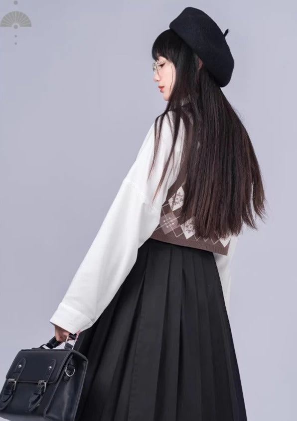 Women's Modern 3-Piece Hanfu Set  Blend Daily Wear | HANFUBAO