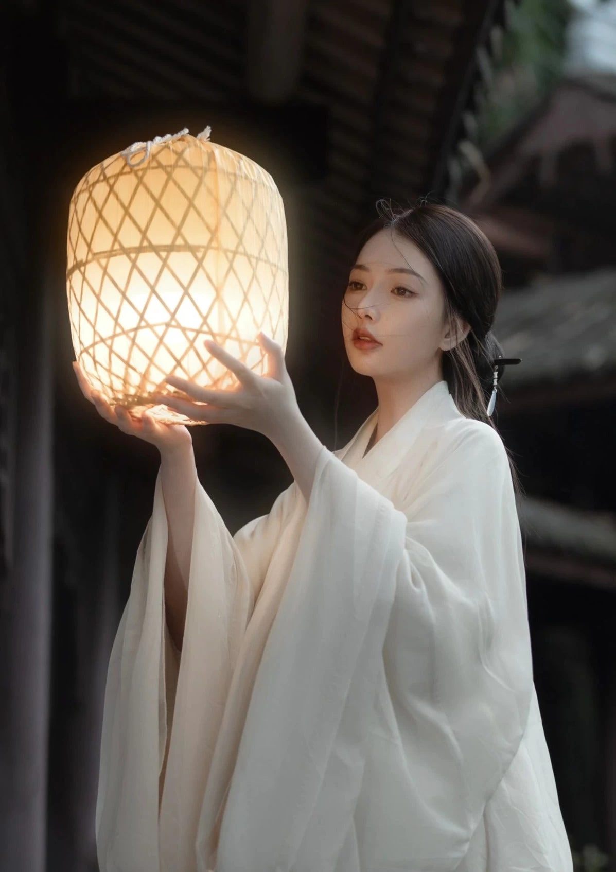 Women 4-Piece Chiffon Hanfu Set Daily Wear Flowing Skirt Plus Size| HANFUBAO