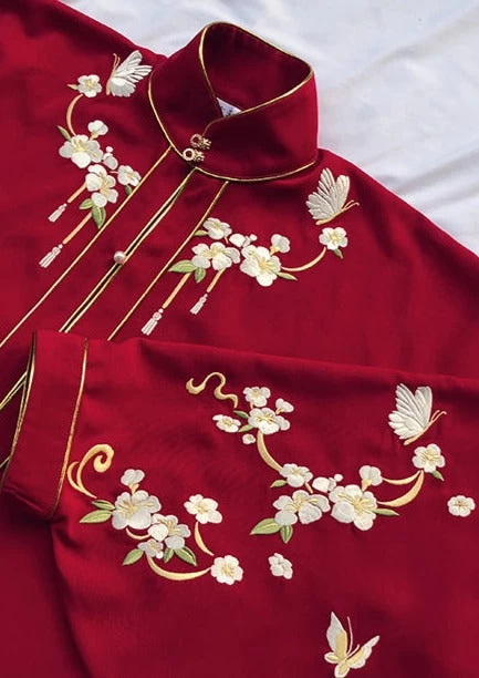 Women’s Plus Size Daily Hanfu Shirt 3 Colors Embroidered| HANFUBAO