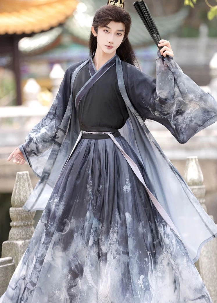 Unisex 3-Piece Daily Hanfu Set Plus Size  Song Dynasty Style | HANFUBAO