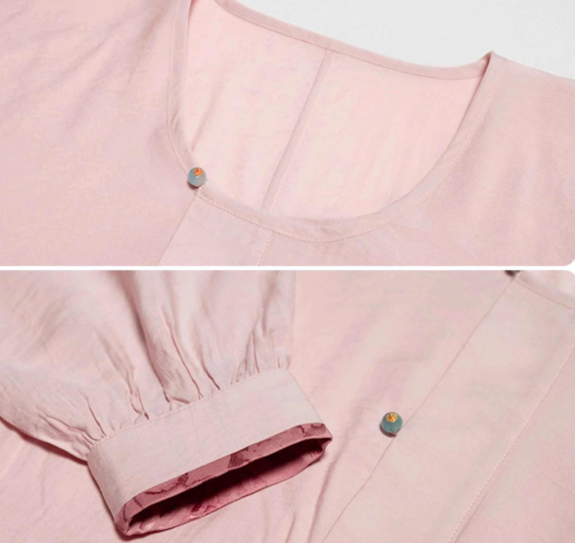 Women Daily Hanfu Top & Skirt 3-Color Set, Viscose Blend| HANFUBAO