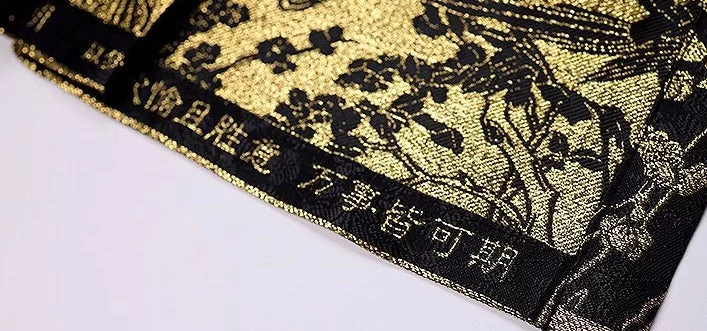 Women's Modern 2-Piece Ma Mian Skirt Hanfu Set Embroidered Polyester| HANFUBAO