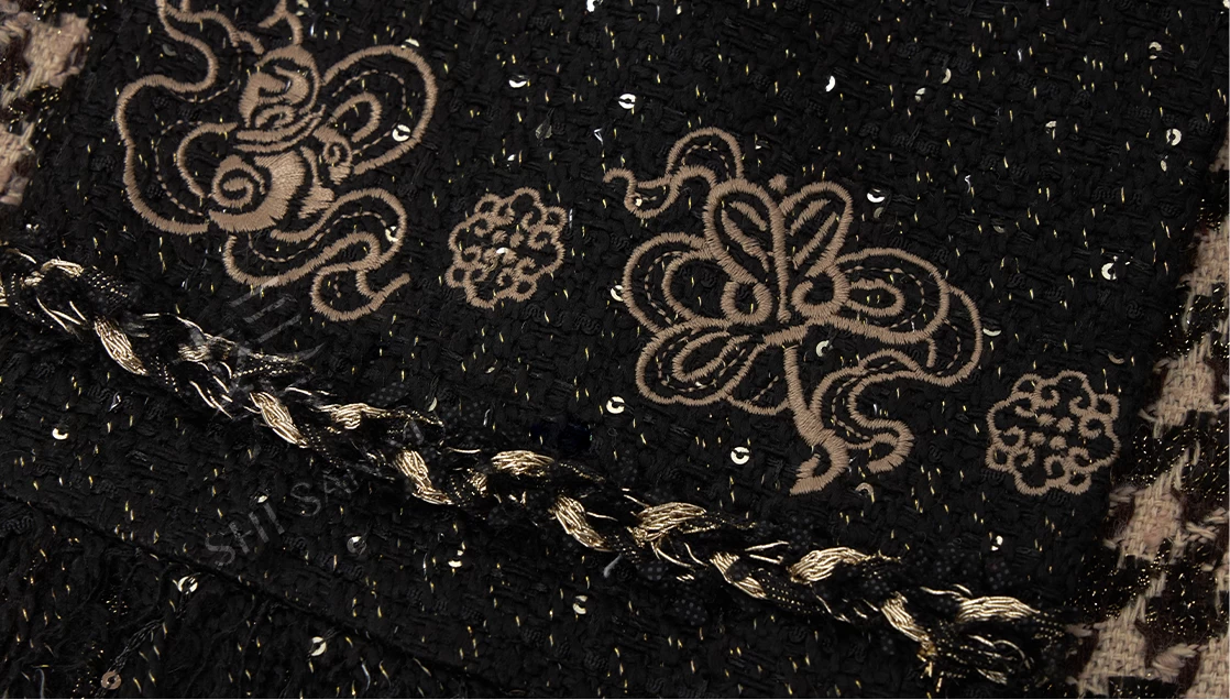 Women 3-Piece New Year Daily Hanfu Set Ink Pine Print | HANFUBAO