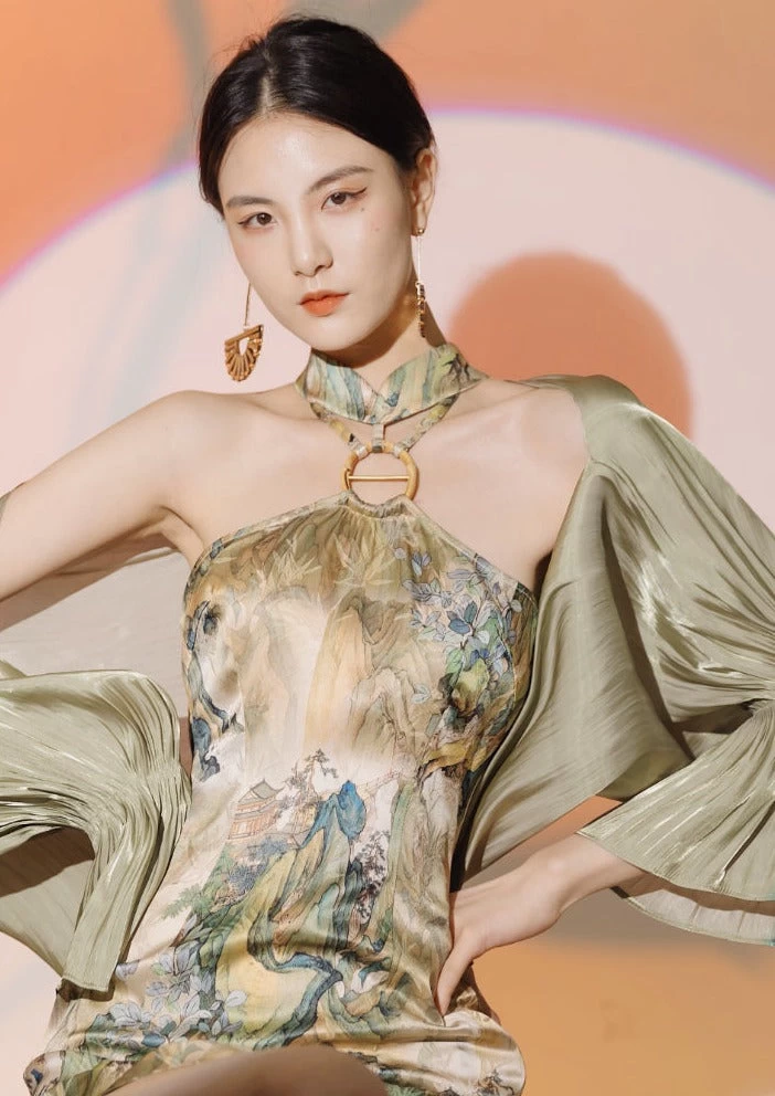 Women Daily Hanfu Qipao Coverup 6 Colors Irises One Size| HANFUBAO