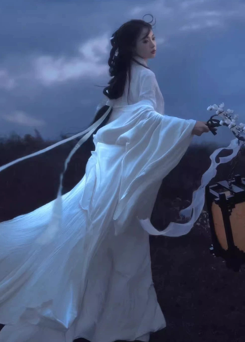 Women Han Dynasty Linen Daily Hanfu Two-Piece Set Plus Size | HANFUBAO