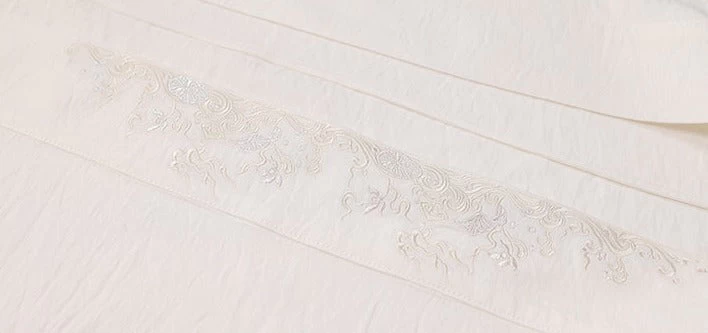 Women’s Modern 2-Piece Ma Mian Skirt Hanfu Set, Polyester-Cotton Blend | HANFUBAO