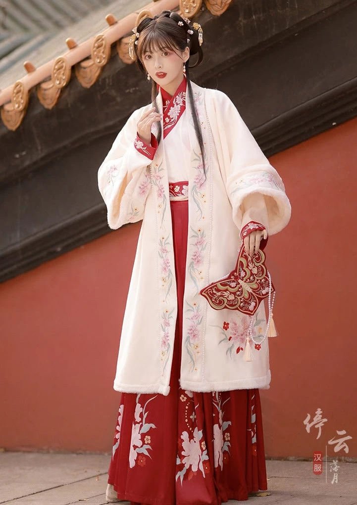 Women's Modern Song Dynasty Hanfu Set Phoenix Embroidery 6m Hem| HANFUBAO