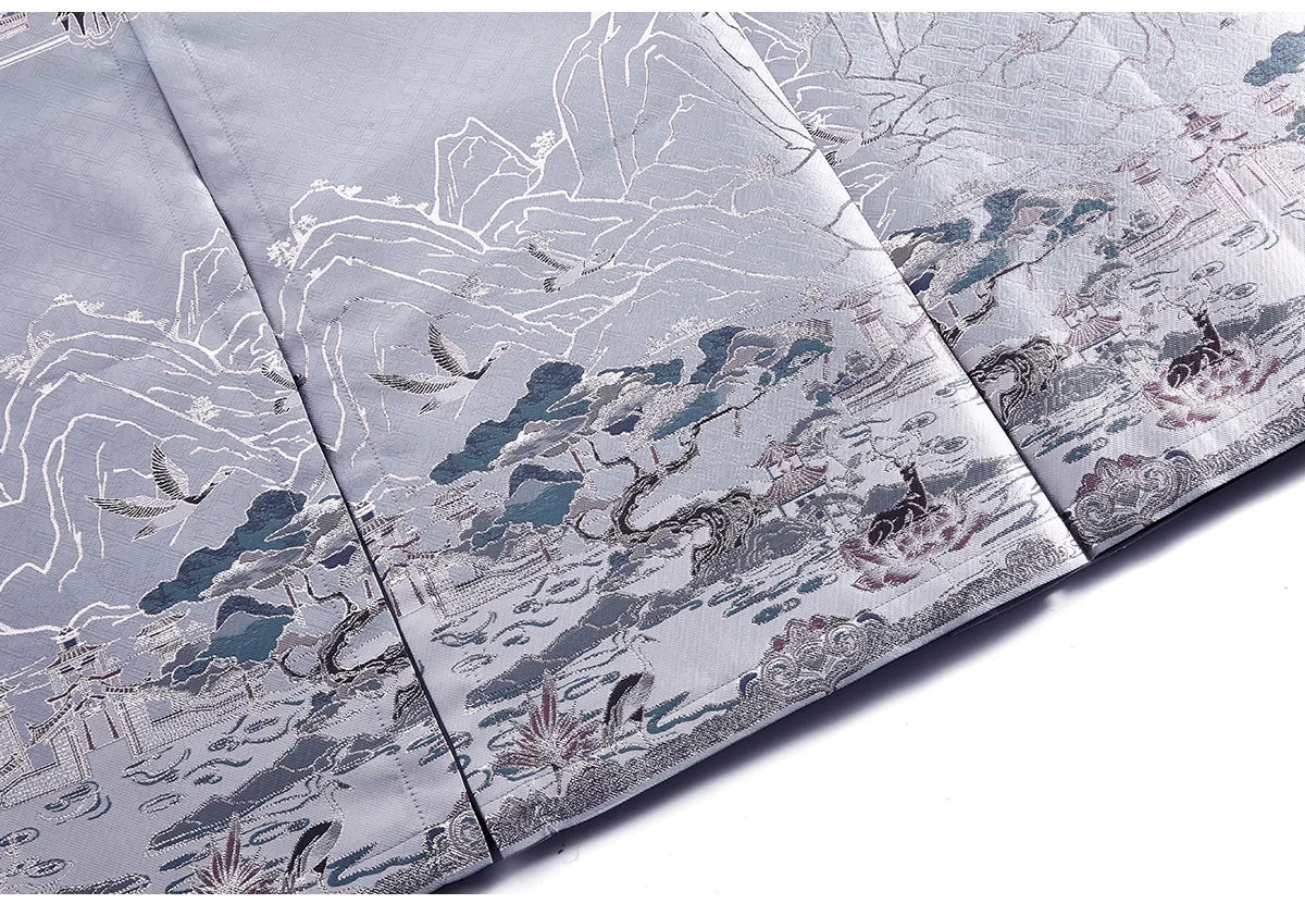 Women Modern Ma Mian Skirt Deer Lotus Embroidery Daily Hanfu| HANFUBAO