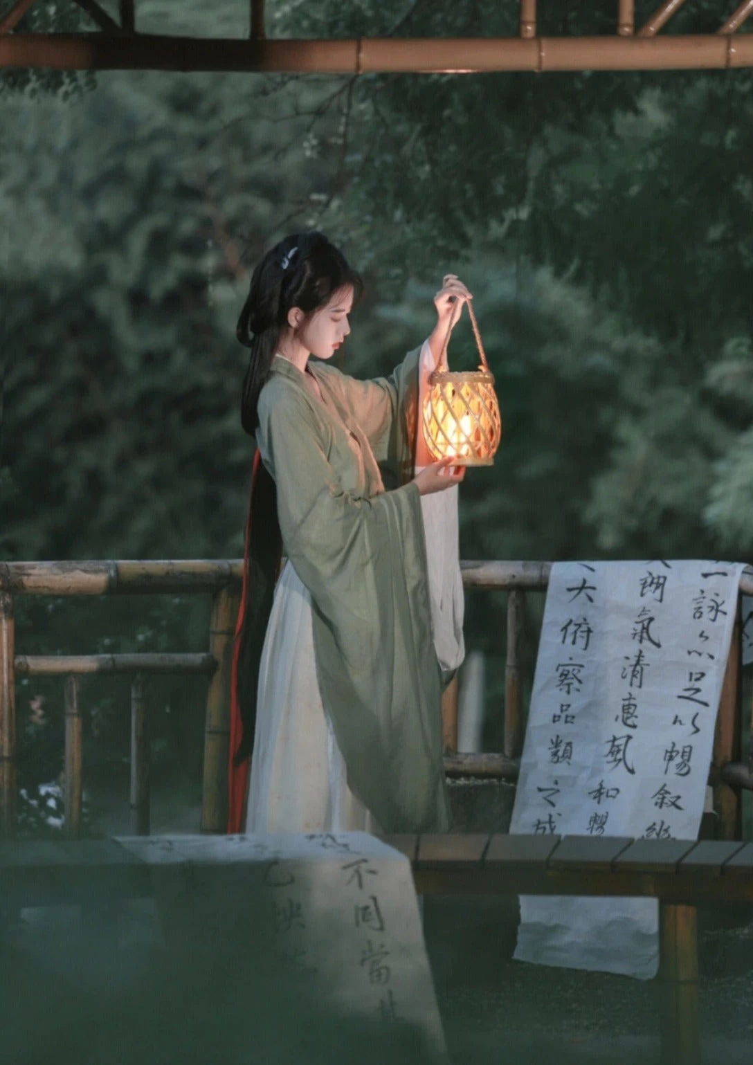 Women 4-Piece Chiffon Hanfu Set Daily Wear Flowing Skirt Plus Size| HANFUBAO