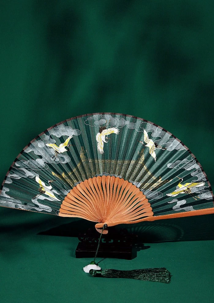 Women's Mini Qipao Dress Green Koi Print,  Party Night Out| HANFUBAO