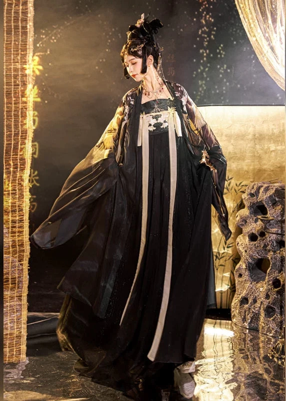 Unisex 3-Piece Plus Size Couple Hanfu Chiffon Daily Cosplay Set | HANFUBAO