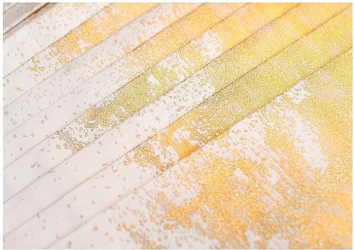 Women Modern Daily Hanfu Golden Ma Mian Skirt | HANFUBAO