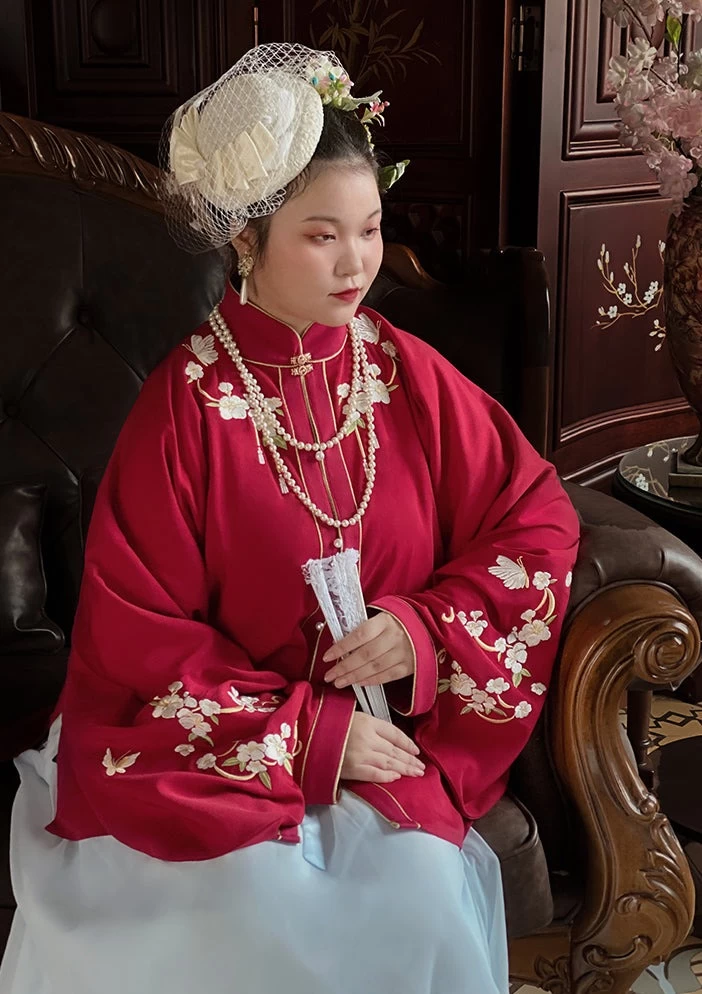 Women’s Plus Size Daily Hanfu Shirt 3 Colors Embroidered| HANFUBAO