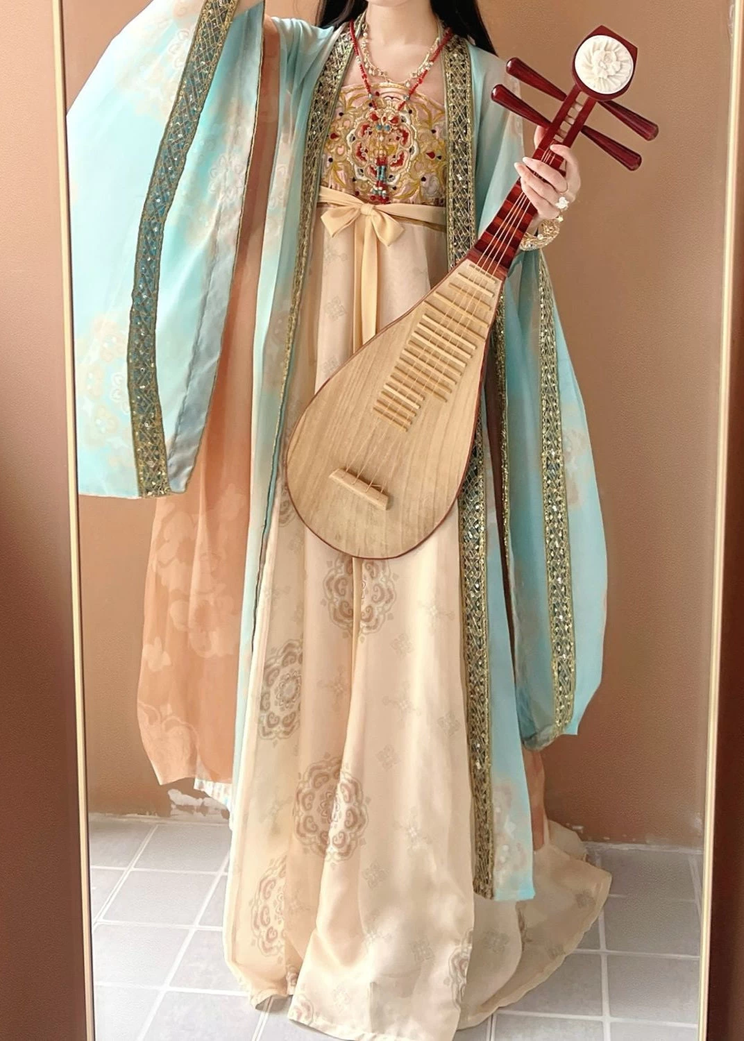 Women's Plus Size Chiffon 3-Piece Hanfu Set for Daily Wear | HANFUBAO