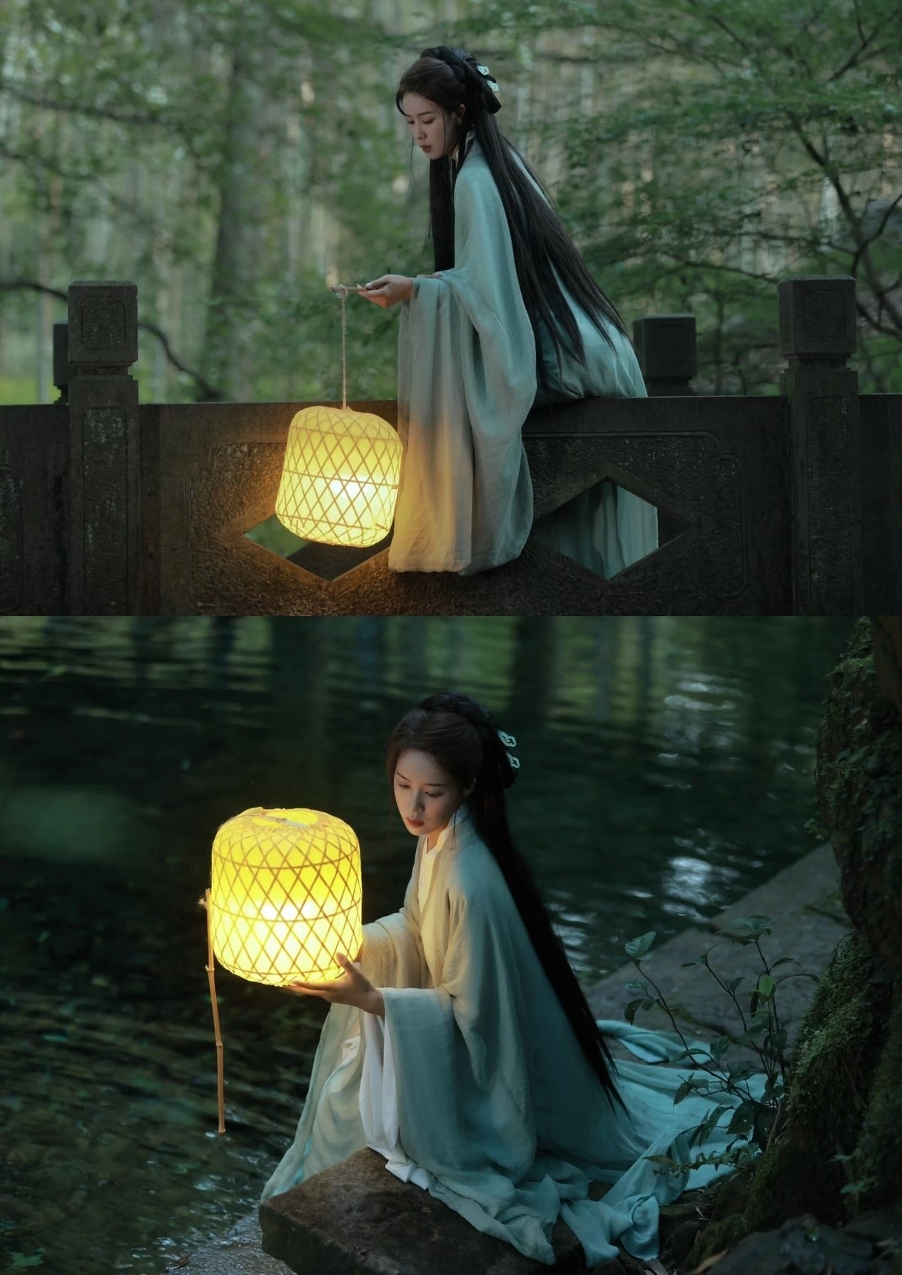 Women's Daily Hanfu 3-Piece Chiffon Set Elegant Flowing Plus Size | HANFUBAO