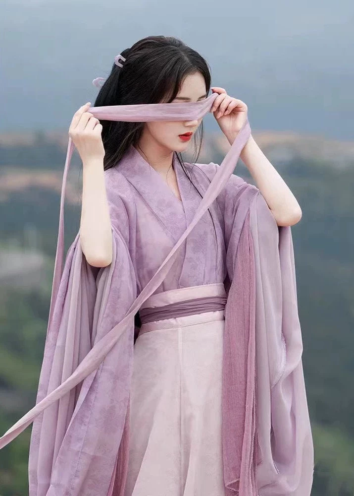 Women’s Plus Size 3-Piece Daily Hanfu Set, Summer  Skirt | HANFUBAO