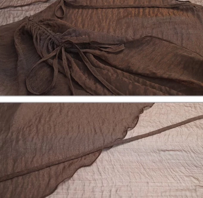 Women Modern Daily Hanfu 2-Piece Oakleaf Butterfly Cotton Set | HANFUBAO