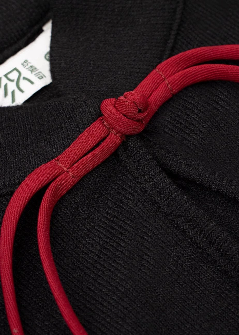 Women's Modern 3-Piece Ma Mian Skirt Hanfu Set in Cinnabar| HANFUBAO