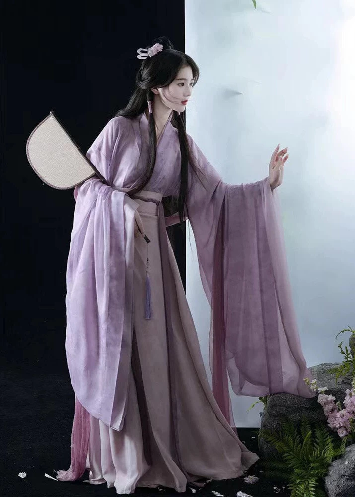Women’s Plus Size 3-Piece Daily Hanfu Set, Summer  Skirt | HANFUBAO