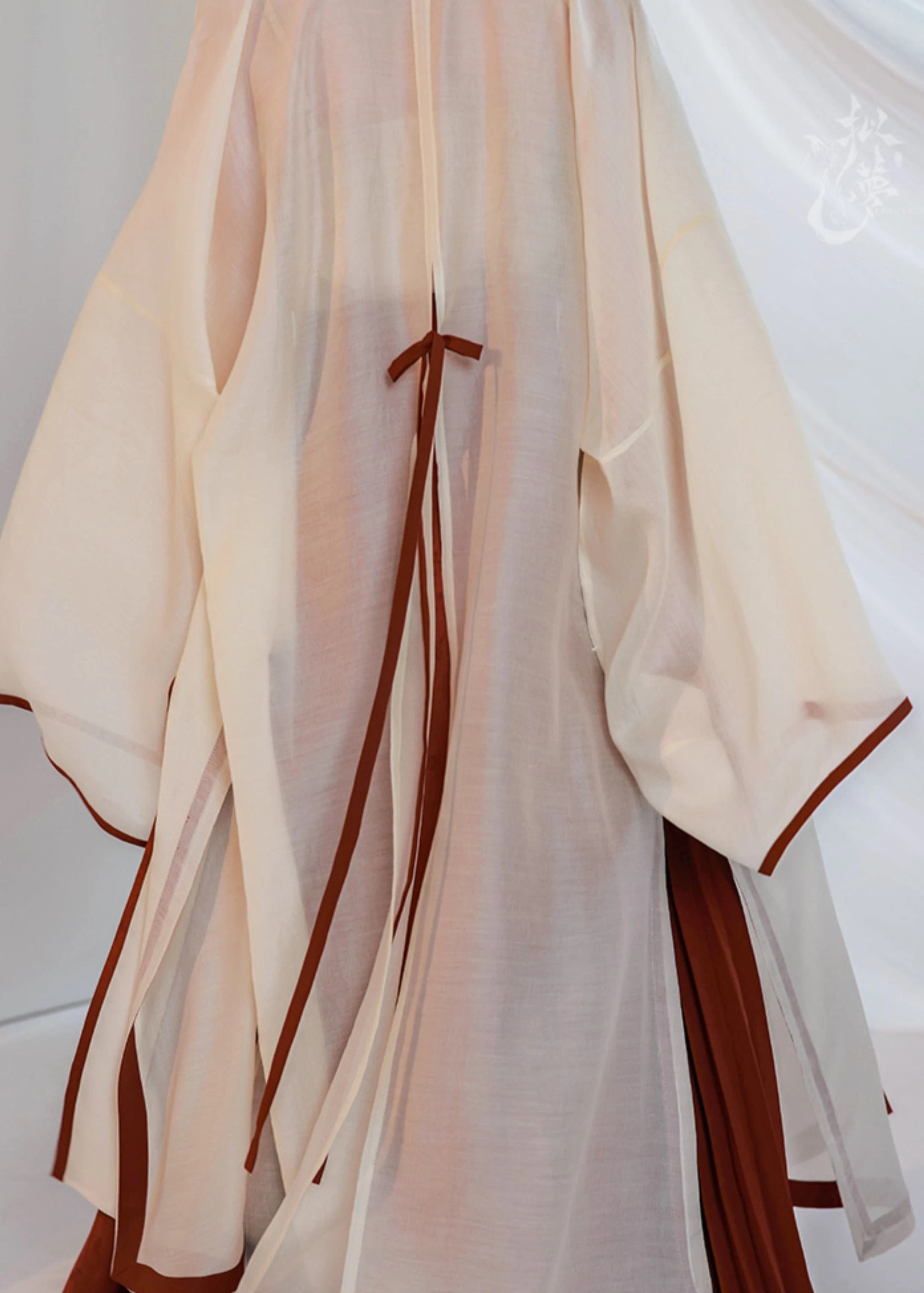 Women's Daily Hanfu 3-Piece Set Crimson Tencel Blend Plus Size | HANFUBAO