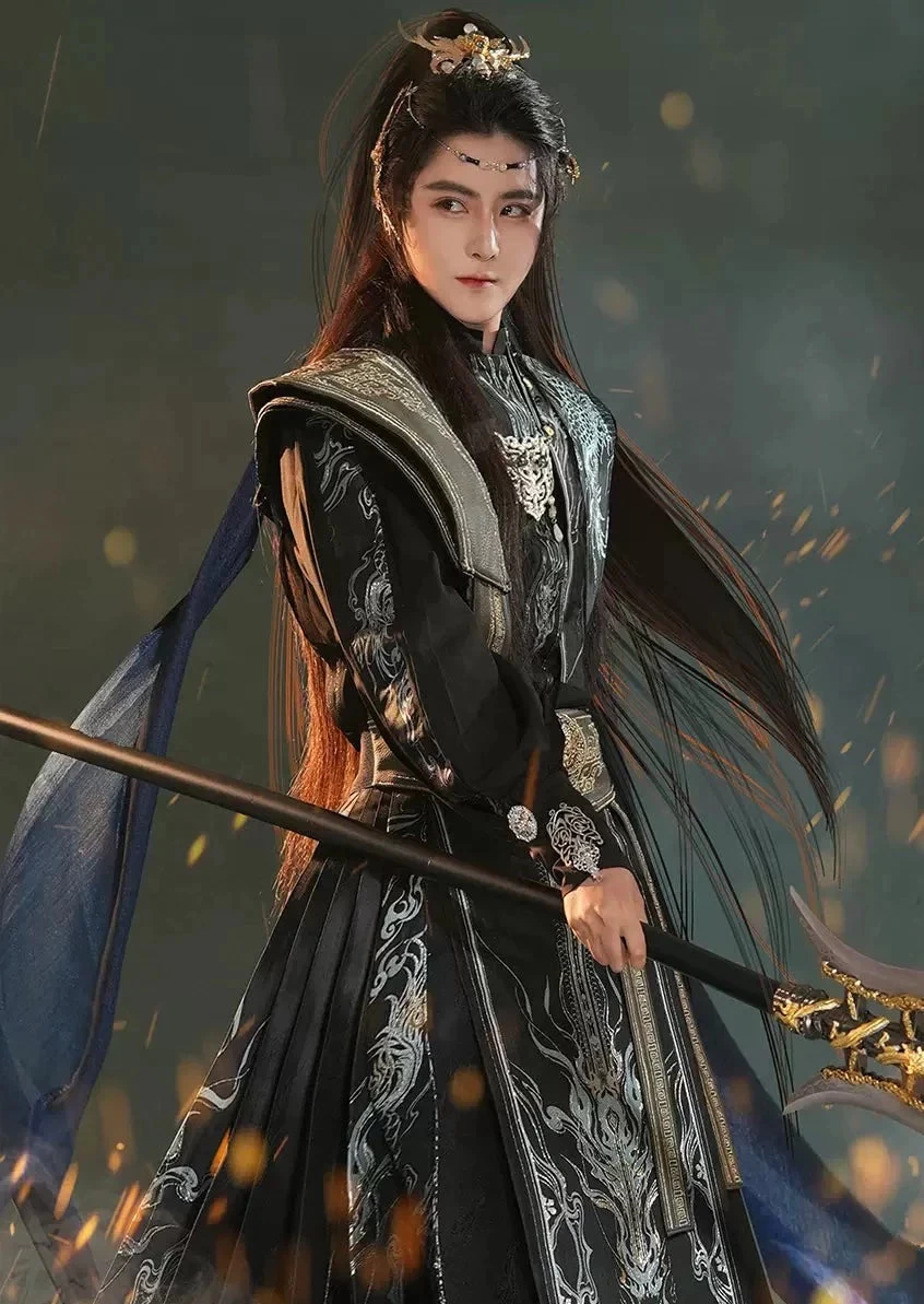 Unisex Modern Daily Hanfu  Ma Mian Skirt, Prince Print | HANFUBAO