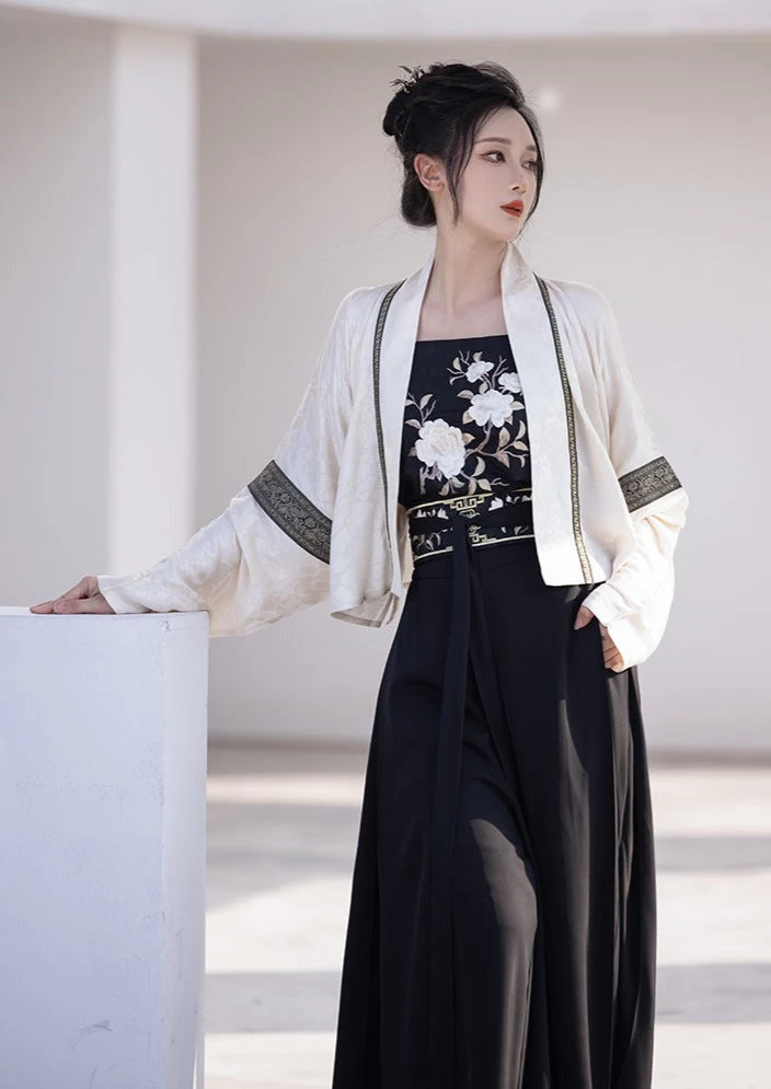 Women’s Chill Modern 4-Piece Daily Hanfu Pants Set, Lab Cotton/Silk | HANFUBAO