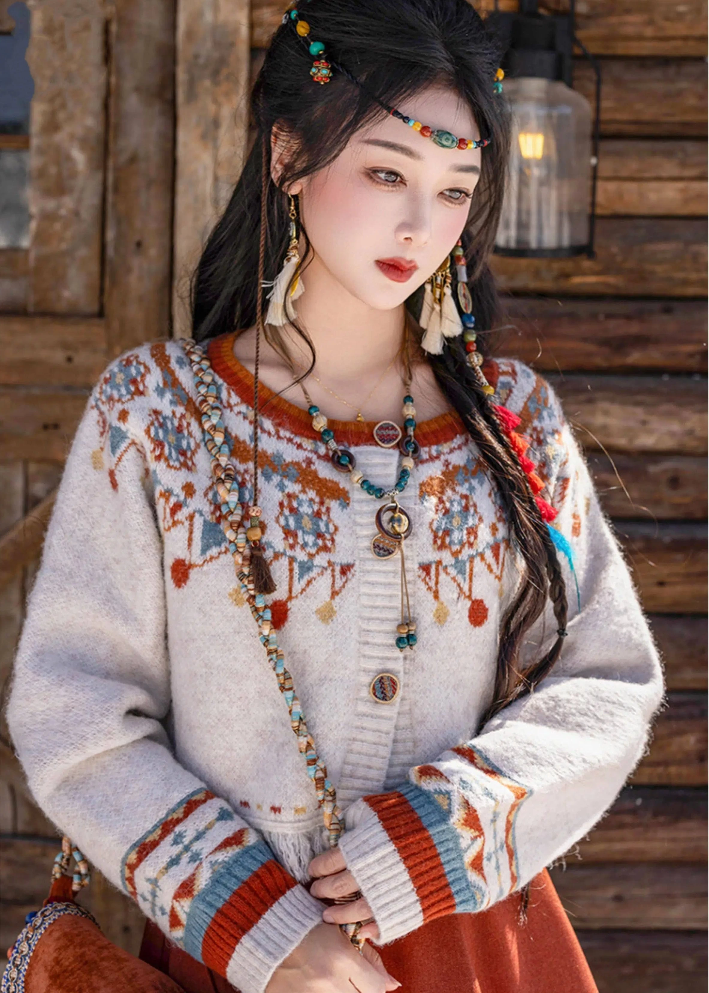 Women Cloud Song Modern 2-Piece Hanfu Set  Blend Daily Wear | HANFUBAO