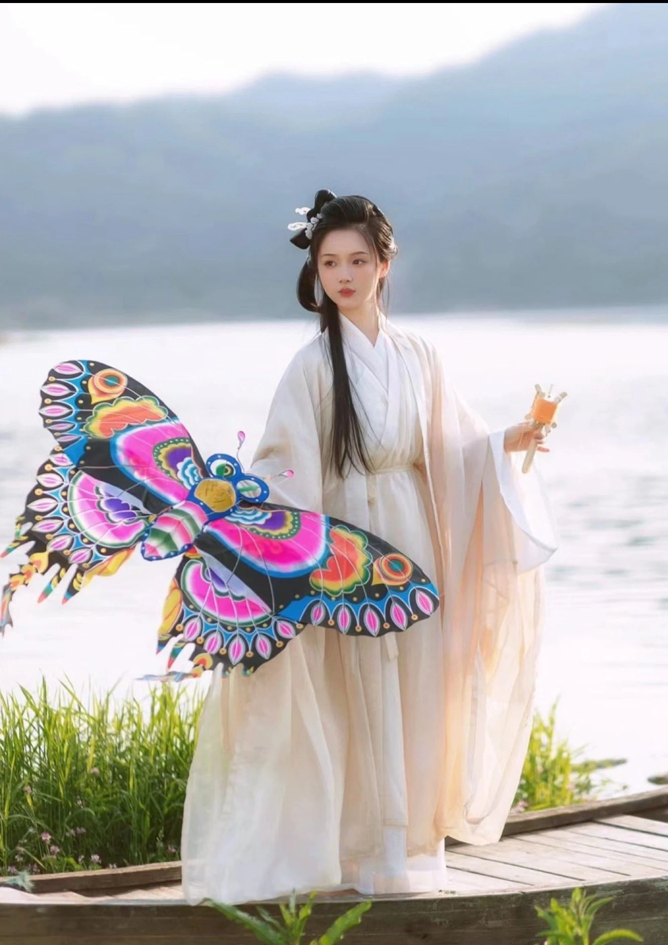 Women 4-Piece Chiffon Hanfu Set Daily Wear Flowing Skirt Plus Size| HANFUBAO