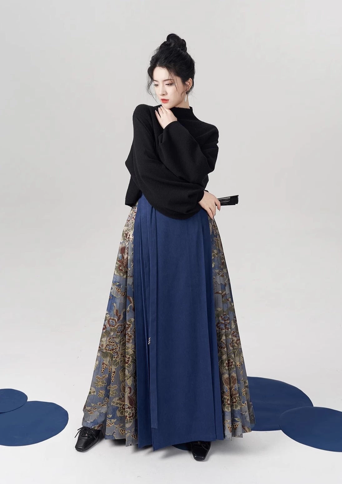 Women Winter Modern Hanfu Ma Mian Skirt Set| HANFUBAO