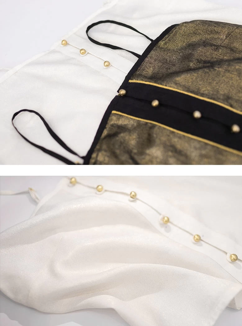 Women Modern Daily Hanfu Blouse White 100%  | HANFUBAO