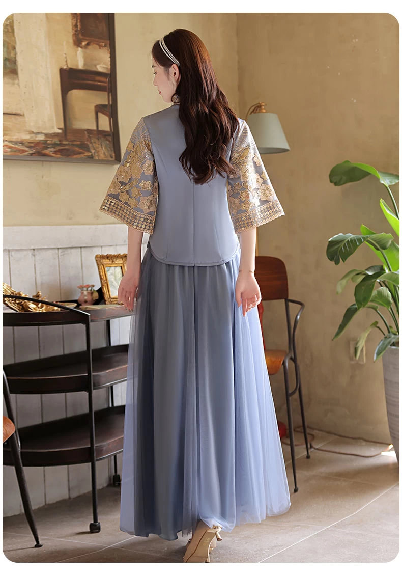 Women Chinese Hanfu Bridesmaid Dress Set  Plus Size| HANFUBAO