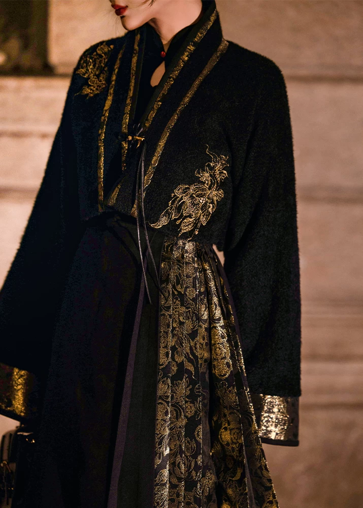 Elysian | Women  Modern Hanfu Set Floral Patterns M/L/XL