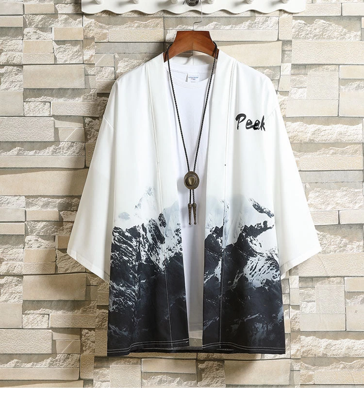 Unisex Daily Hanfu Robe Kimono Top Cotton Blend Multi-Color Plus Size | HANFUBAO