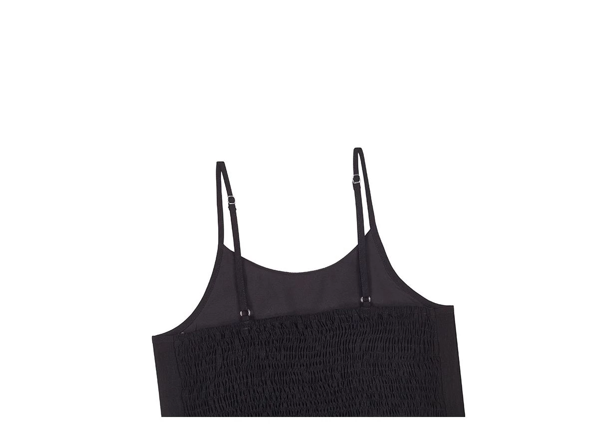 Women’s Modern 3-Piece Faux Leather Daily Hanfu Set Midnight Ink | HANFUBAO