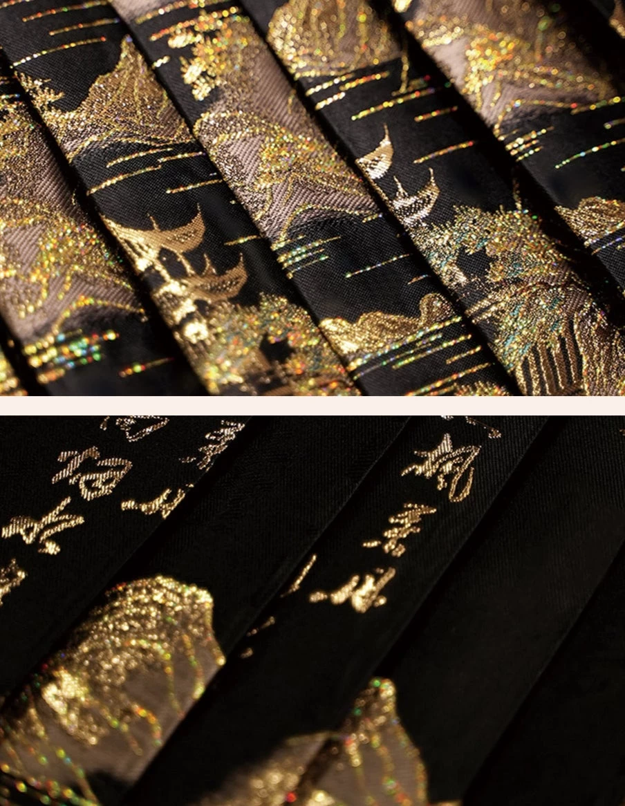 Women's Modern Ma Mian Skirt Set Misty Haze Plus Size | HANFUBAO