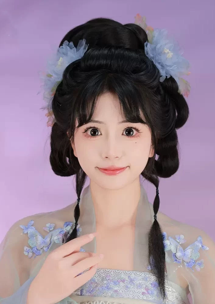 Women's Hanfu Hibiscus Yarn Flower Hair Pieces Pair | HANFUBAO