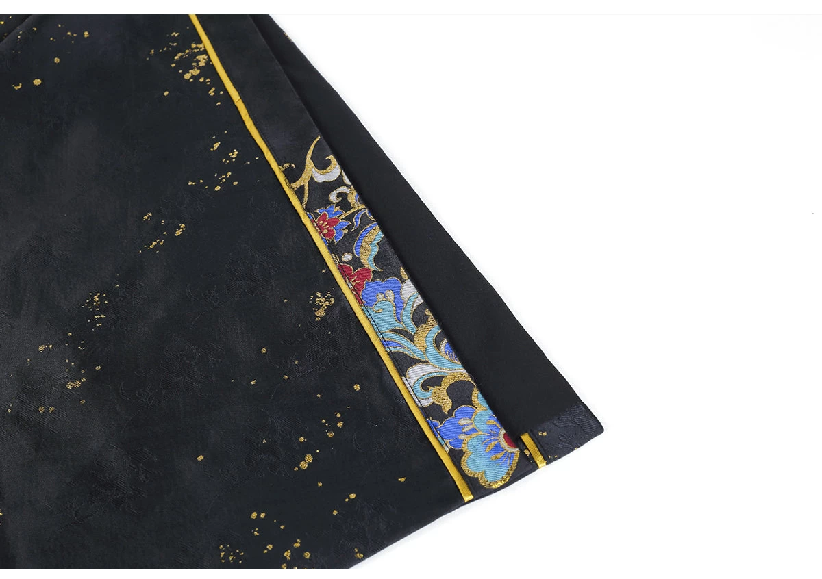 Women’s Little Jade Luxurious Blue Feather-Inlay Hanfu Gown for Festivals| HANFUBAO