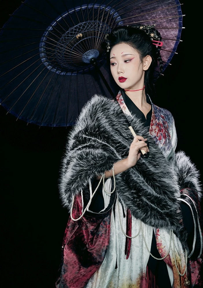 Women’s Song Dynasty Hanfu 5-Piece Gown Set, Polyester, Plus Size | HANFUBAO