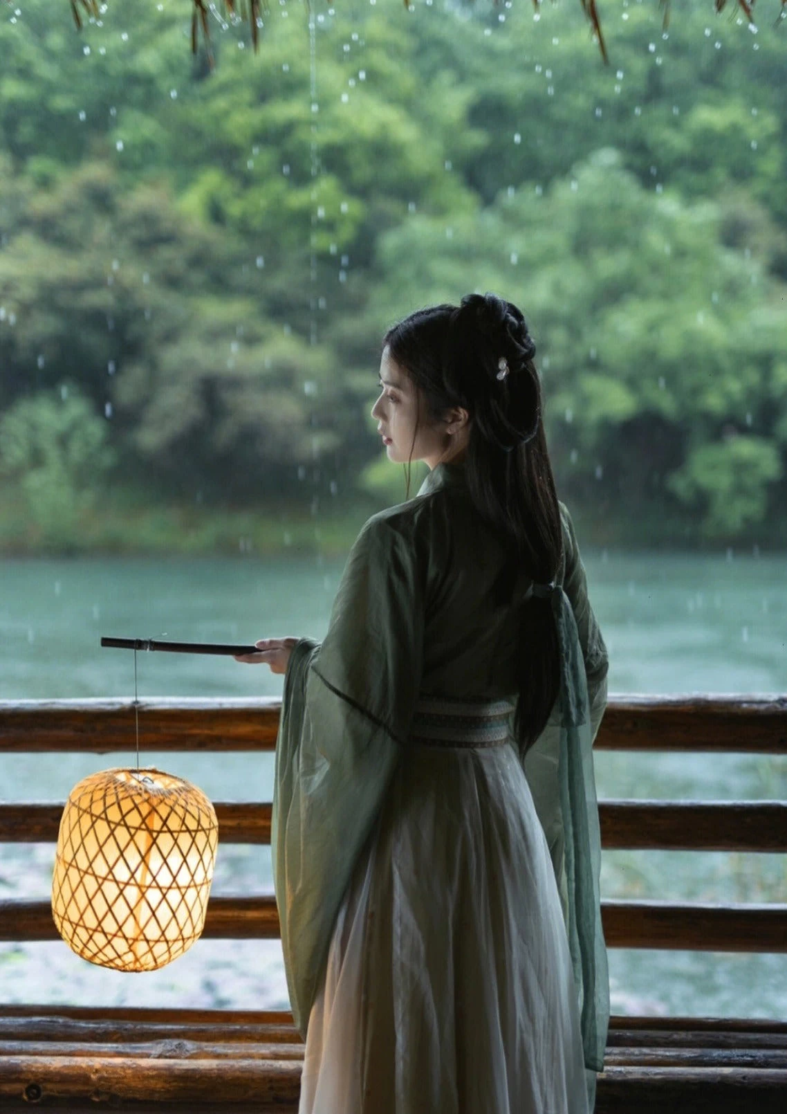 Women 4-Piece Chiffon Hanfu Set Daily Wear Flowing Skirt Plus Size| HANFUBAO