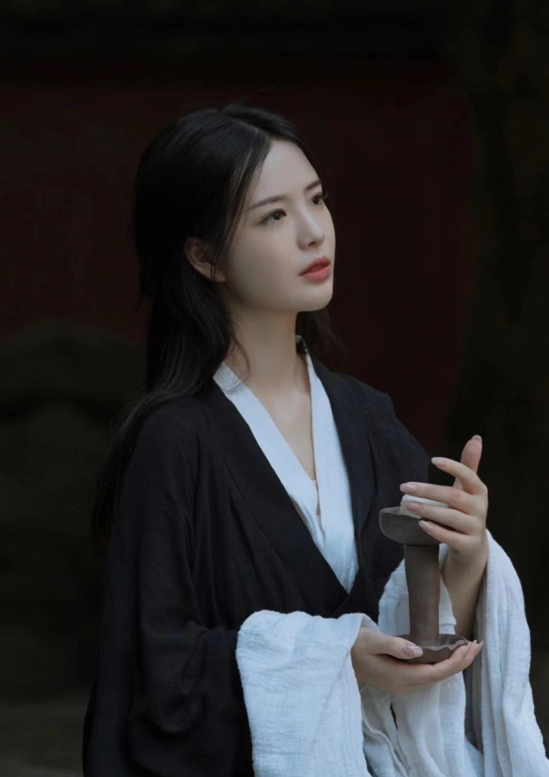 Women Han Dynasty Linen Daily Hanfu Two-Piece Set Plus Size| HANFUBAO