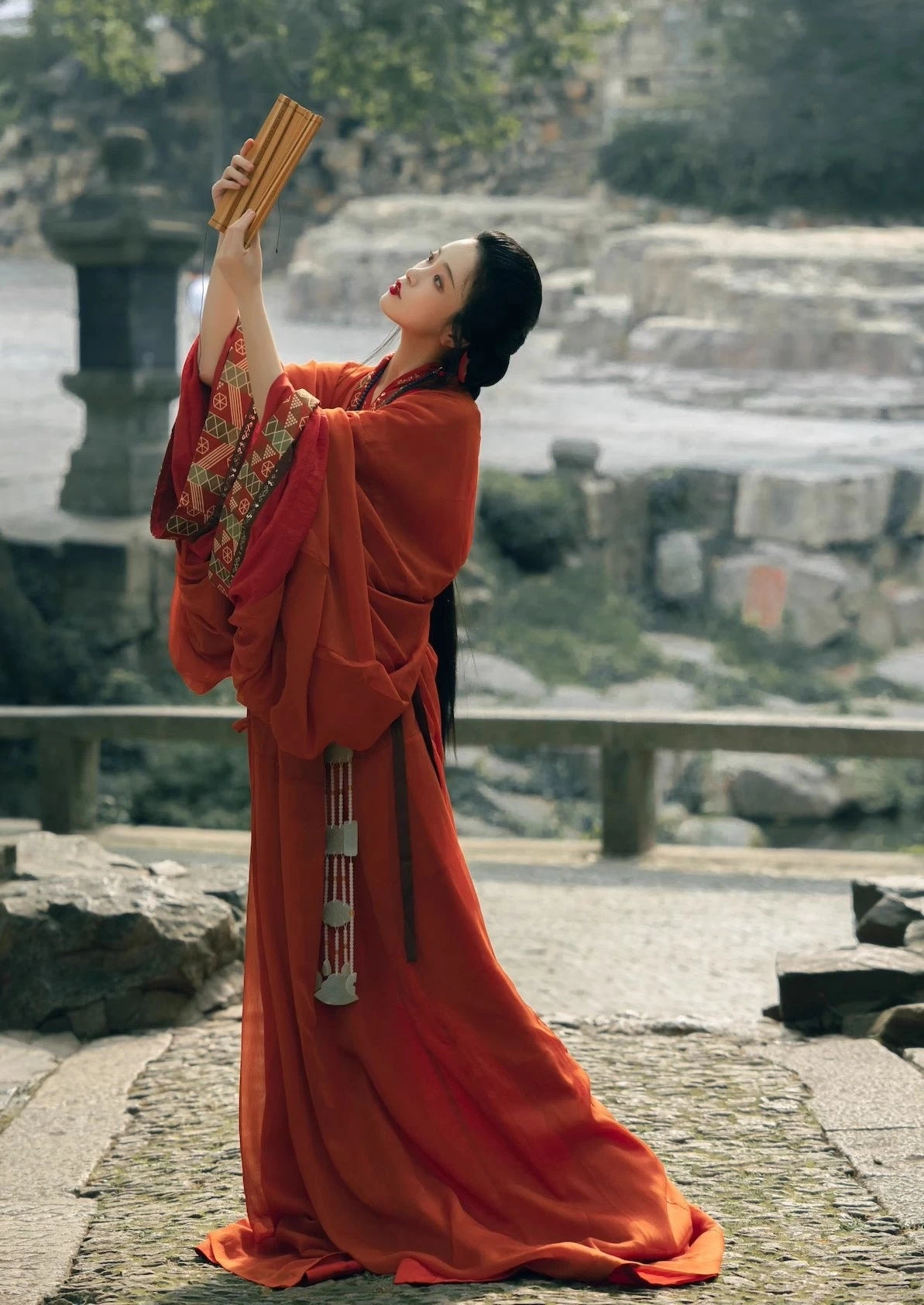 Unisex Warring States Hanfu Robe Set Daily Wear Plus Size | HANFUBAO