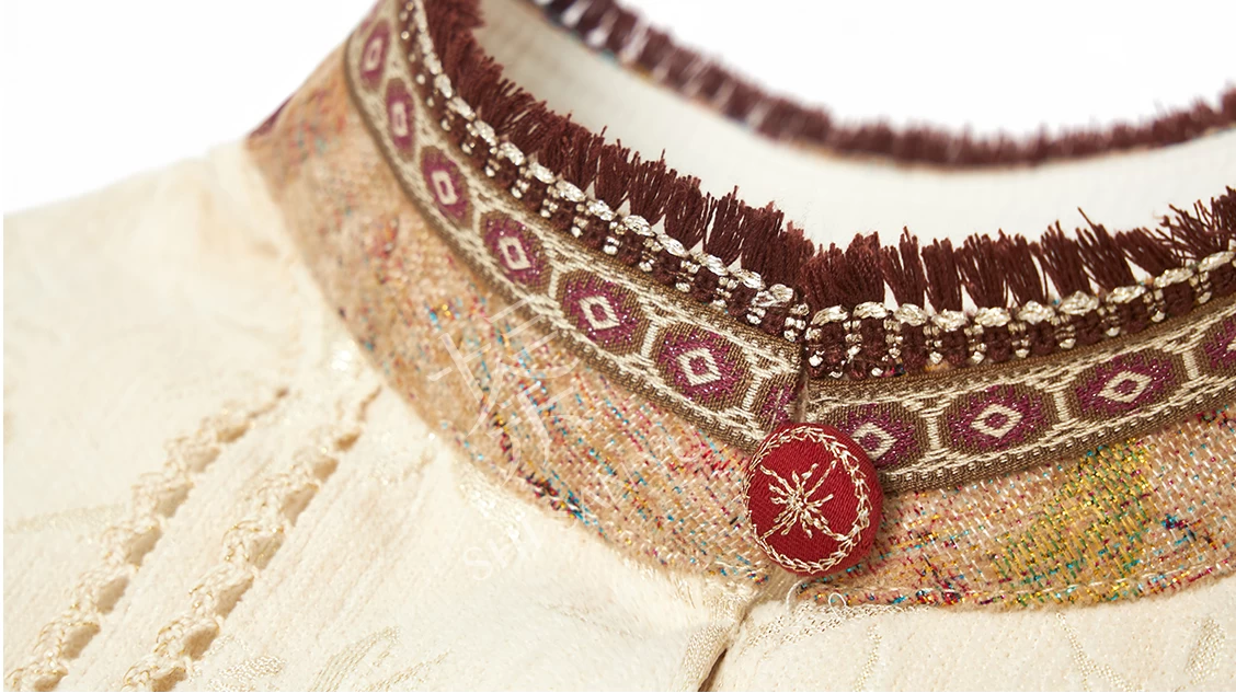 Women’s 4-Piece Daily Hanfu Set Crimson Steed Embroidered Plus Size | HANFUBAO