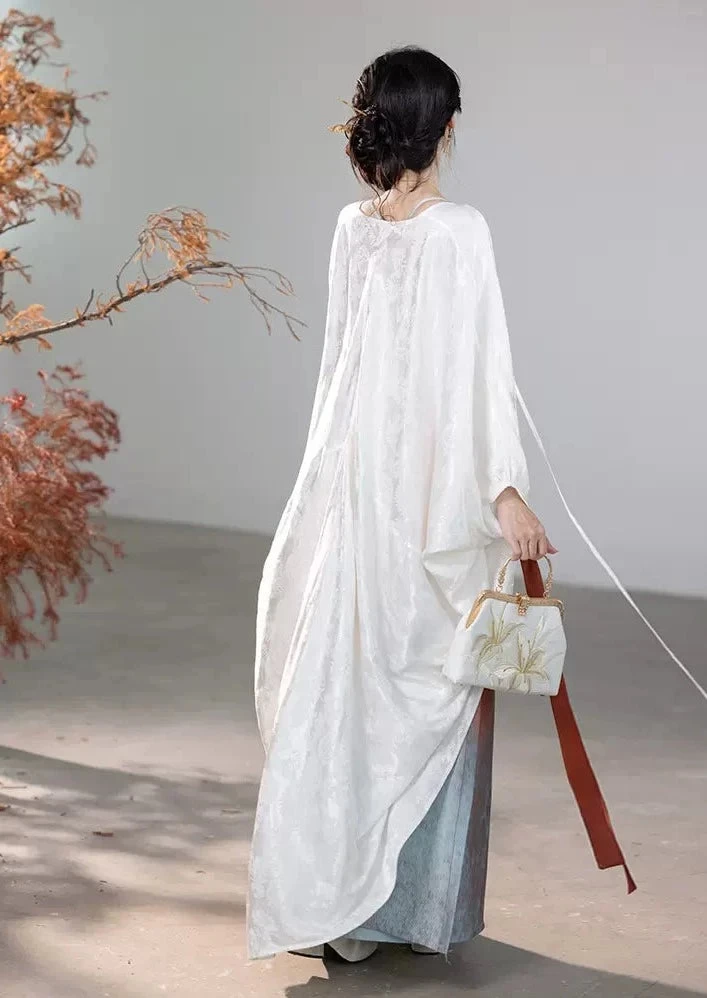 Women Modern Artificial Silk-Cotton Hanfu Set Underglaze Red | HANFUBAO