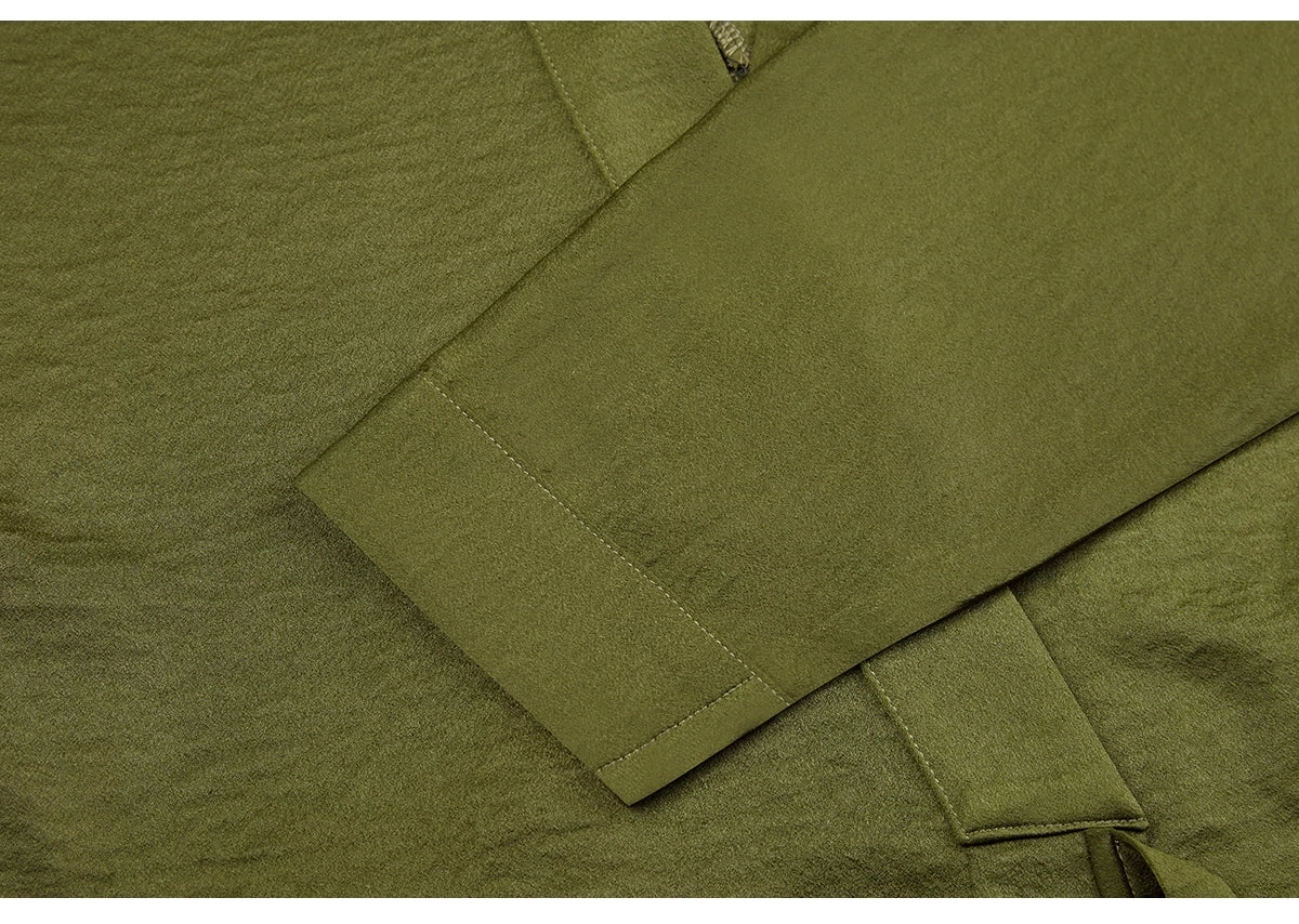 Women’s Modern Green Tea Daily Hanfu Set (Top Skirt Scarf) | HANFUBAO