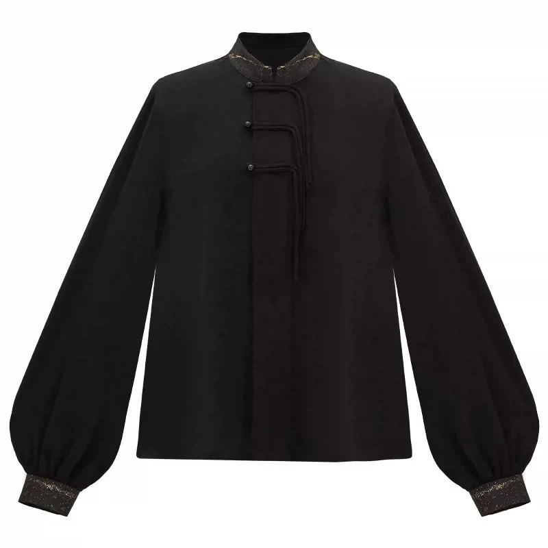 Women 2-Piece Modern MaMian Skirt Hanfu Set Ink White Dragon Embroidery Plus Size | HANFUBAO