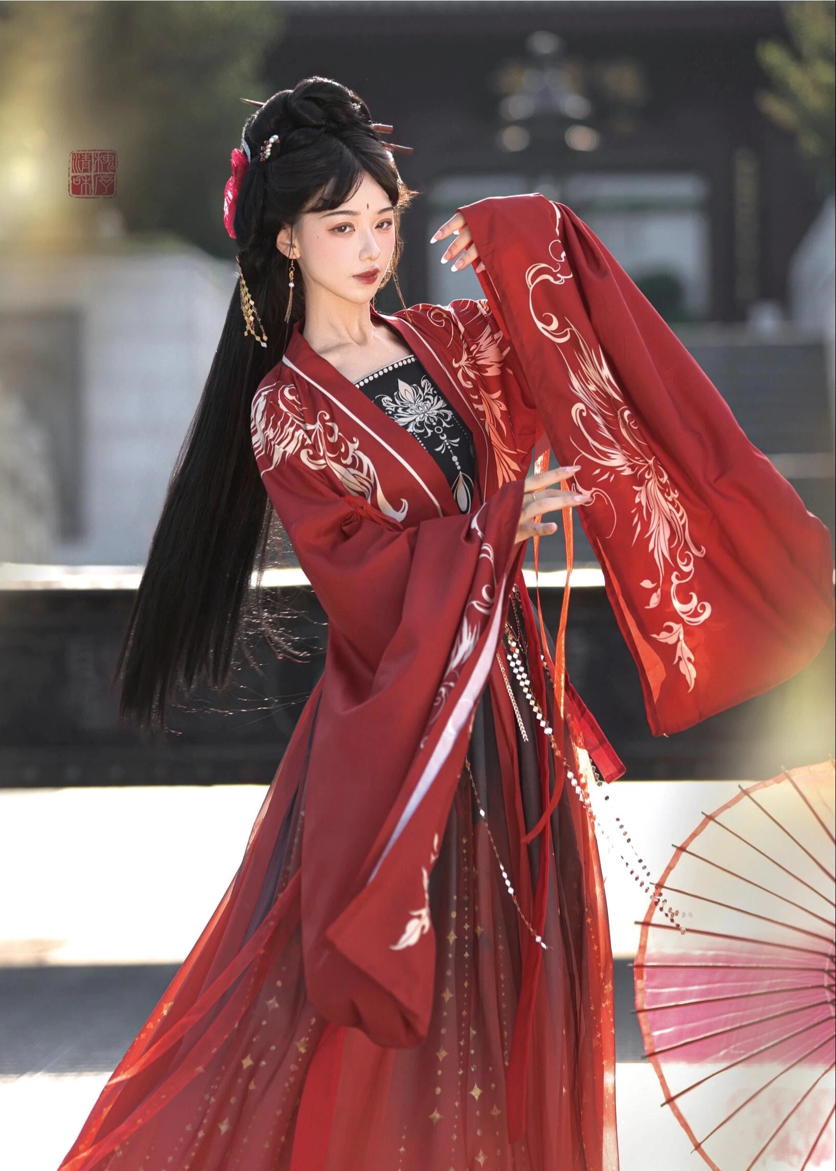 Women's 3-Piece Daily Hanfu Set Clear Autumn Plus Size| HANFUBAO