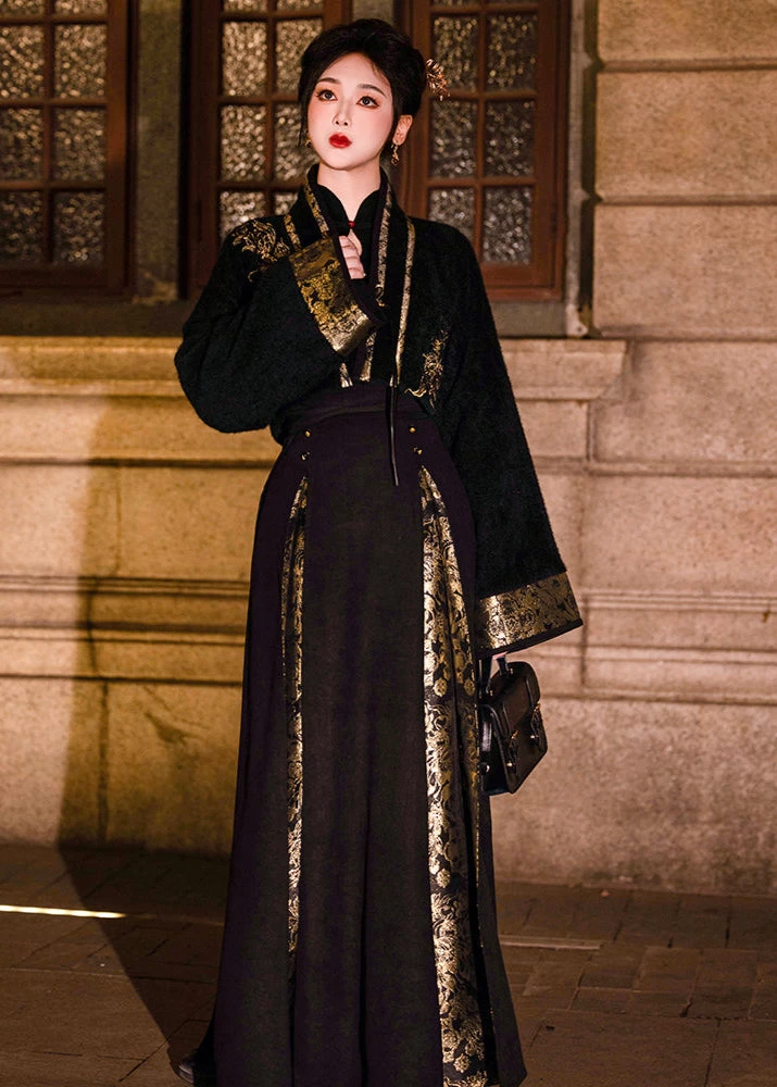 Elysian | Women  Modern Hanfu Set Floral Patterns M/L/XL