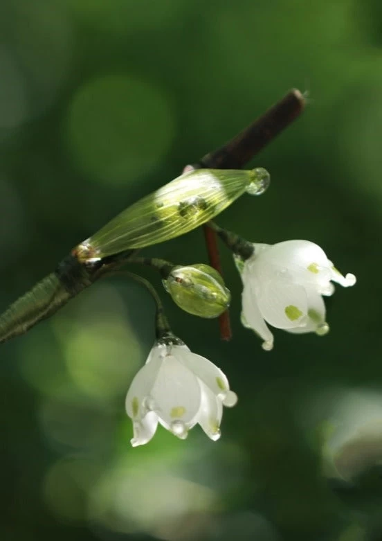 Lily of The Valley 1Pc Shrinky Dinks Bamboo Hairpin for Hanfu Daily Wear | HANFUBAO